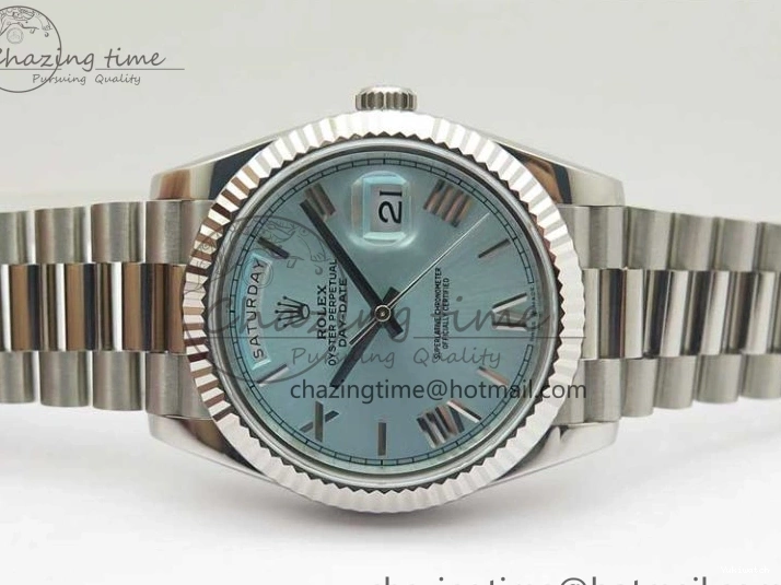 Day Tiffany Bp Maker on Best Dial Blue Roman 1:1 Bracelet 40 SS Edition SS A2836 Date 0408